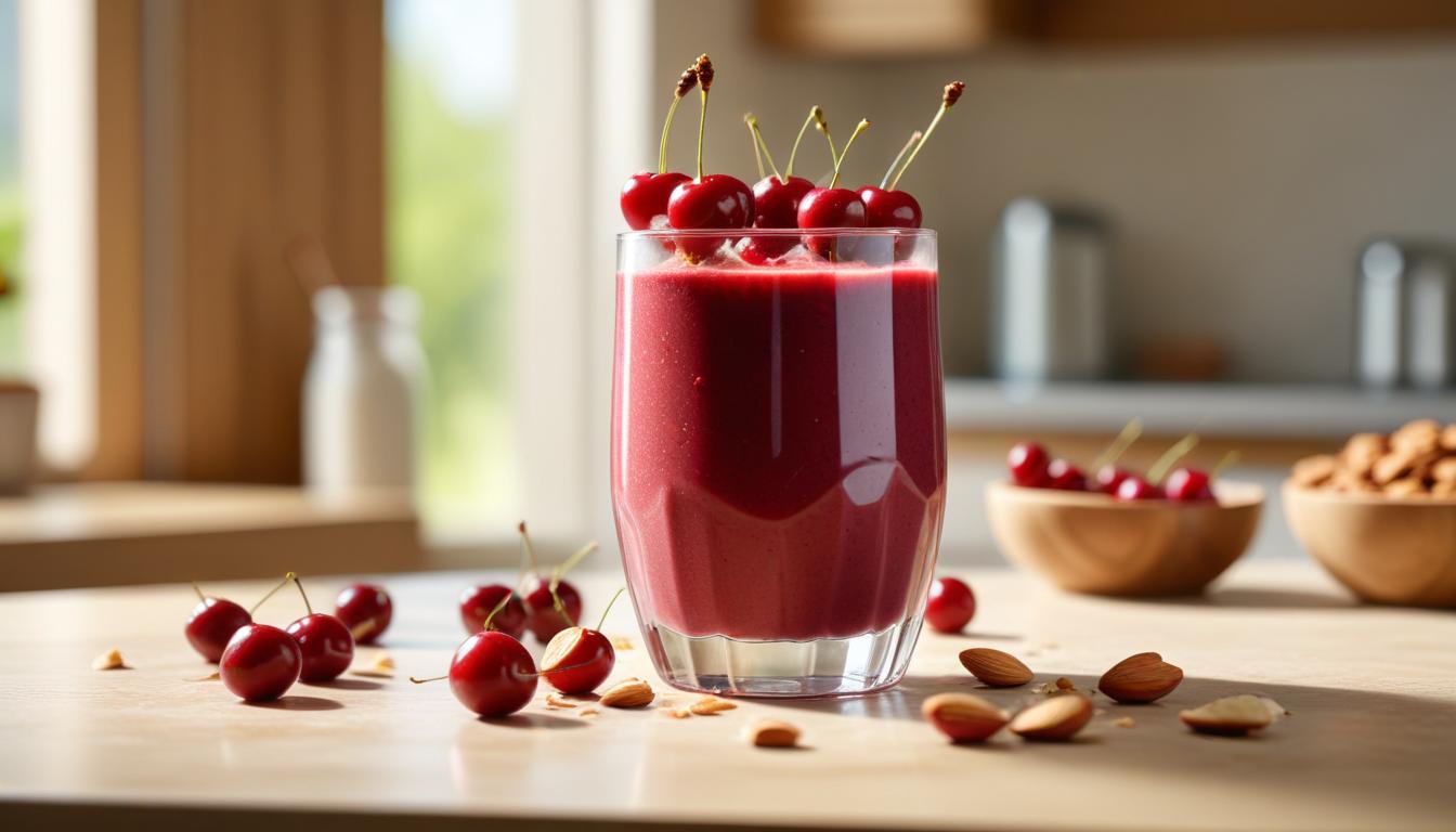 Kirazlı ve Bademli Lüks Smoothie Tarifi