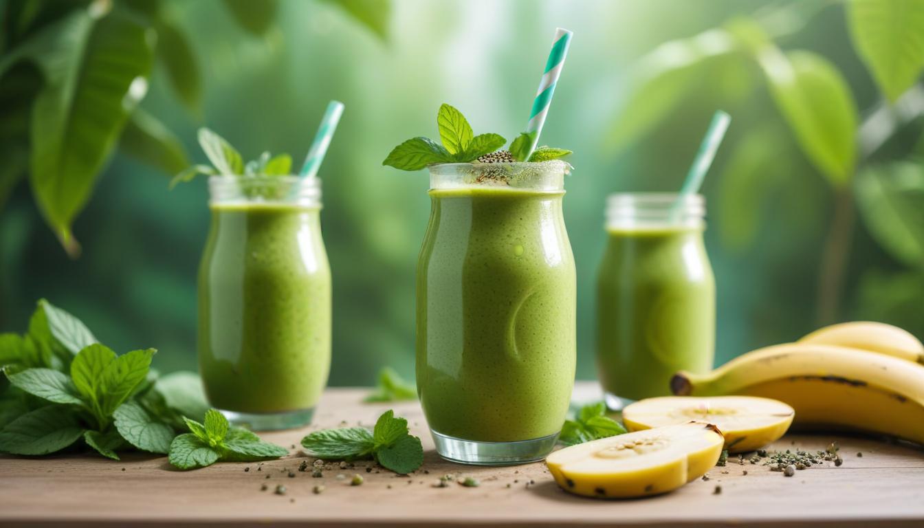 Çay Yeşilli Matcha Muzlu Smoothie Tarifi