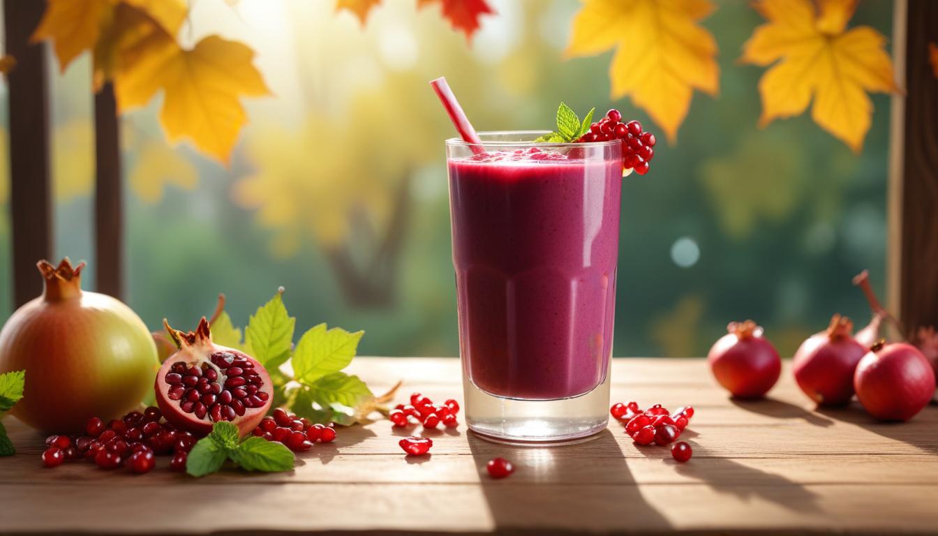 Sonbaharın Lezzeti: Üzüm ve Nar Smoothie