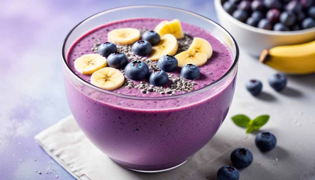 Renkli Antioksidan Yaban Mersinli Smoothie