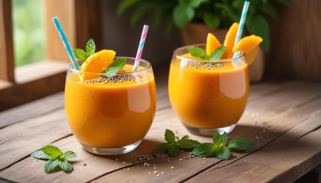 Havuç ve Zencefilli Turuncu Enerji Smoothie'si