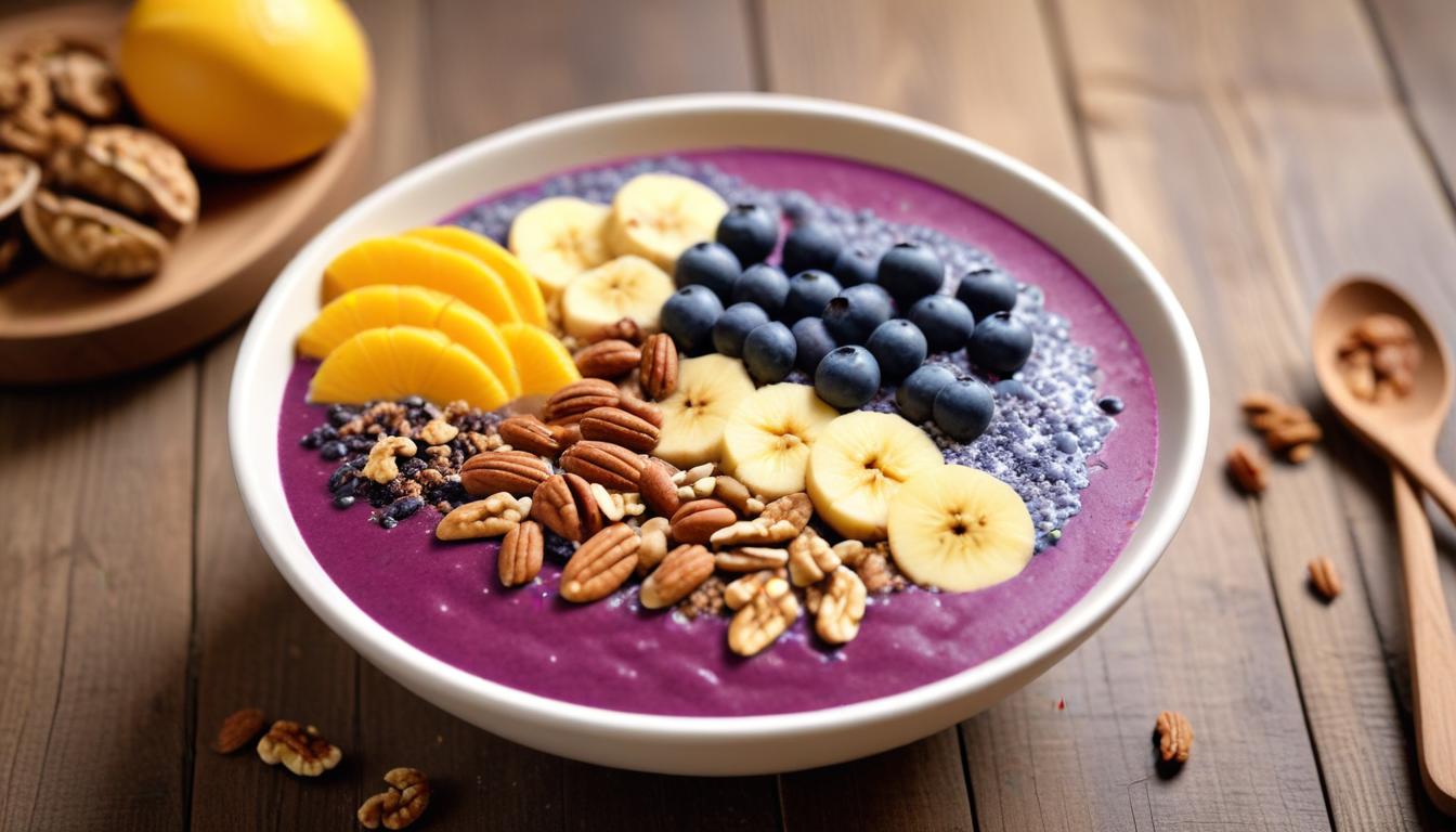 Beyin Gücünü Artıran Yaban Mersinli, Cevizli ve Kakolu Smoothie