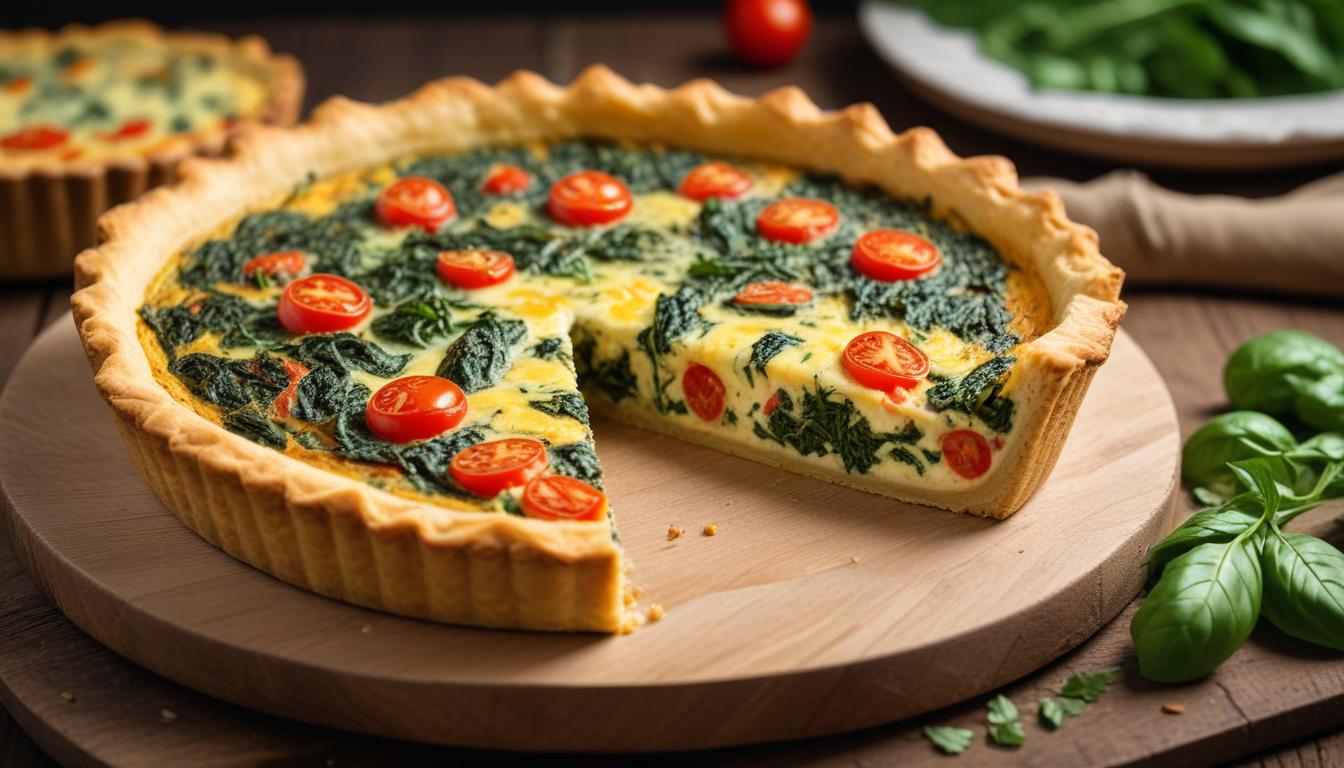 Ispanak ve Domatesli Quiche: Hafif ve Lezzetli Bir Tarif
