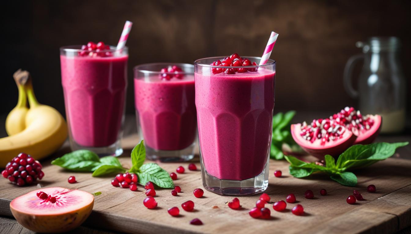 Narlı ve Pancarlı Ferahlatıcı Detox Smoothie