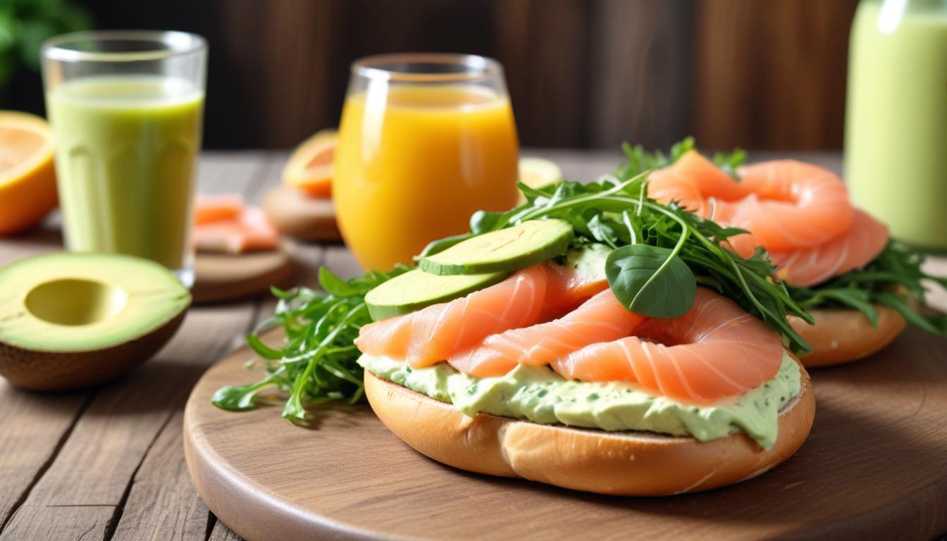 Kremalı Peynir ve Somon ile Lezzetli Bagel