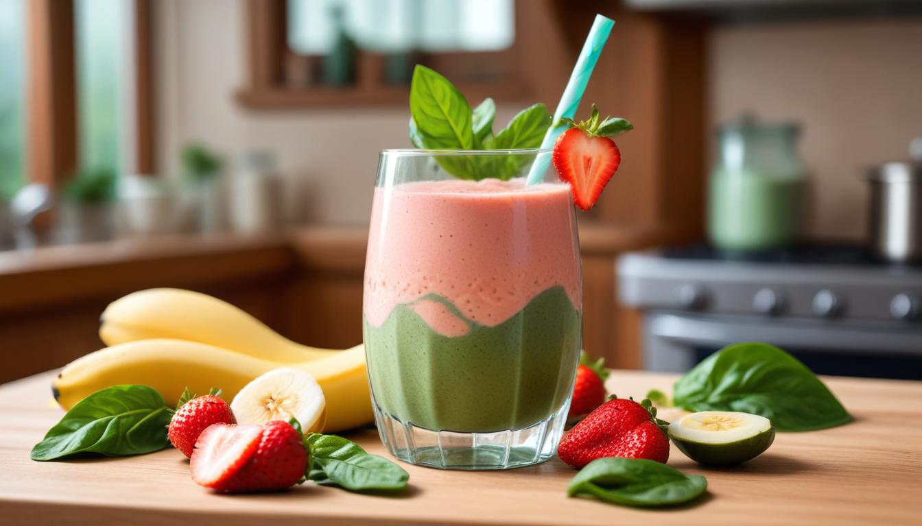 Zihin Açıcı Somon, Ispanak ve Meyveli Smoothie
