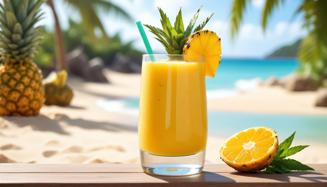 Tropical Ananaslı Güçlendirici Smoothie