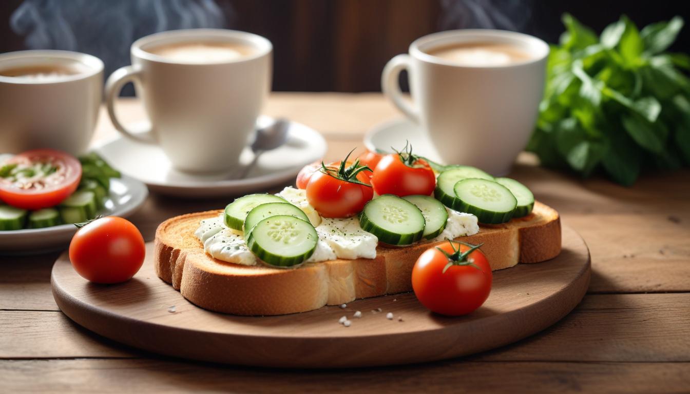 Kahve ile Lezzet Dolu Açık Tost Tarifi