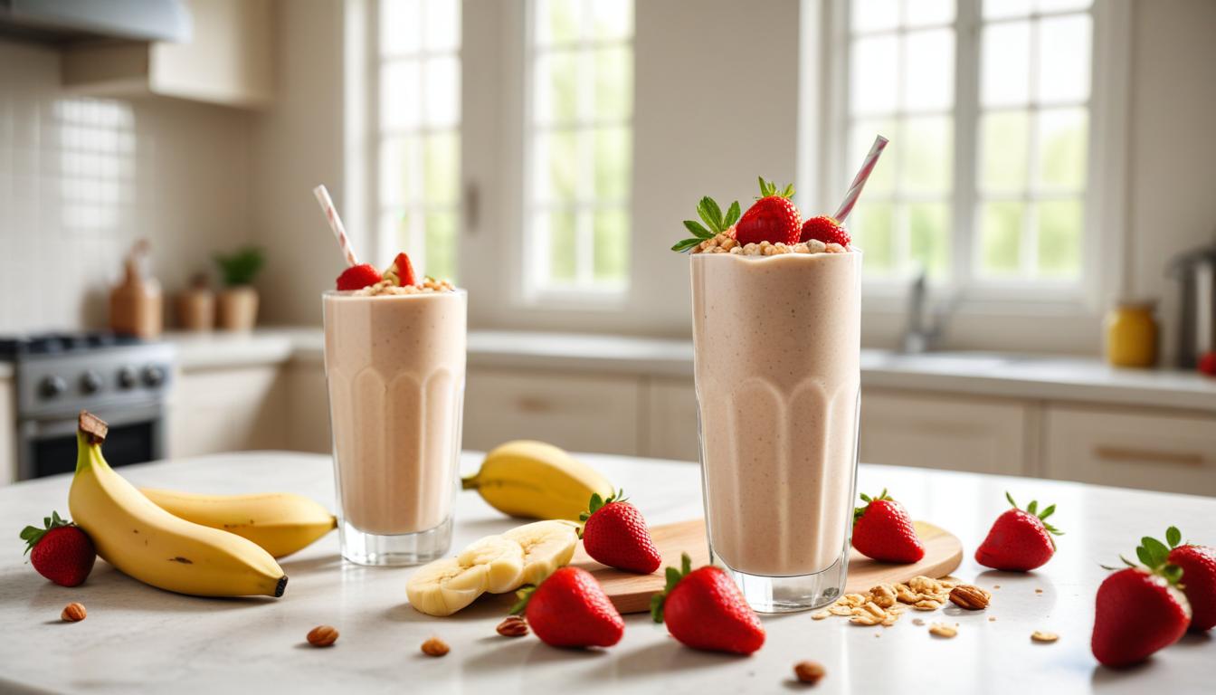 Enerji Dolu Yulaf Ezmeli Smoothie