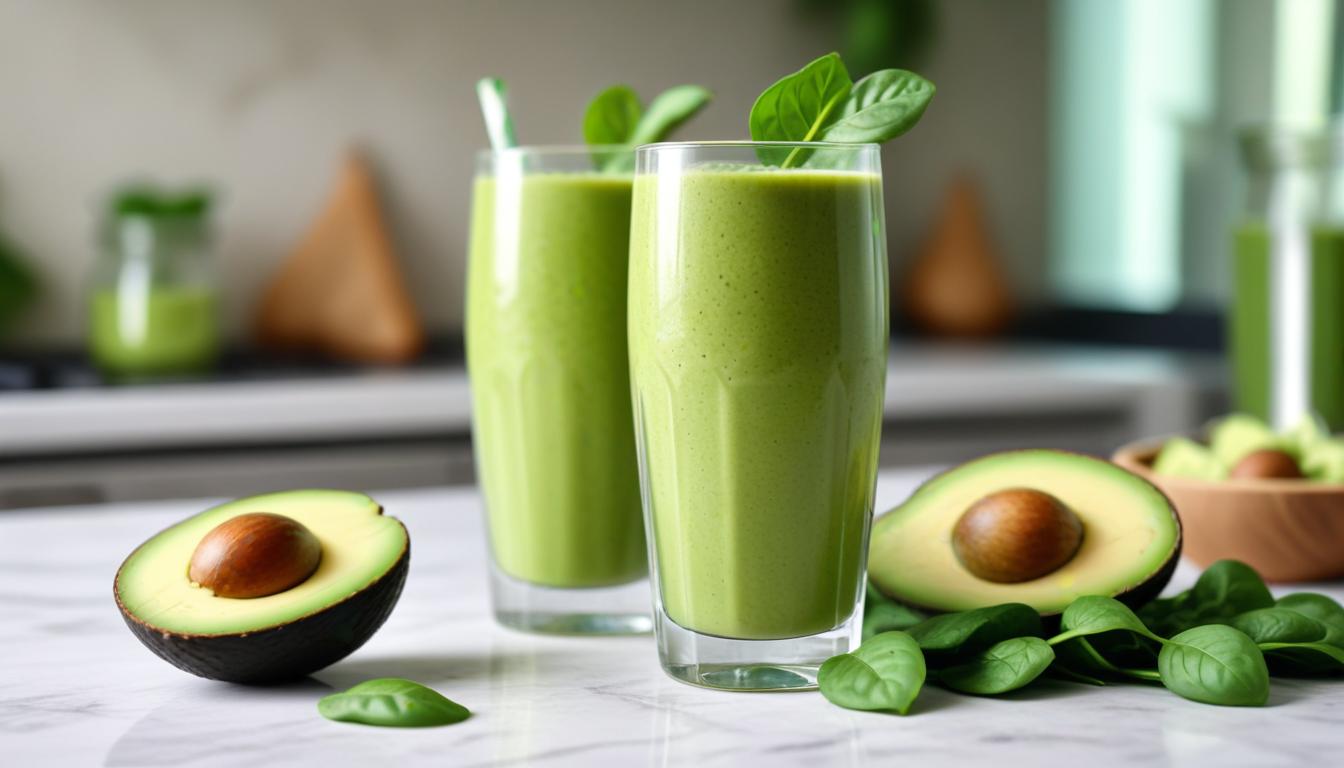 Kremamsı Avokado ve Ispanaklı Smoothie