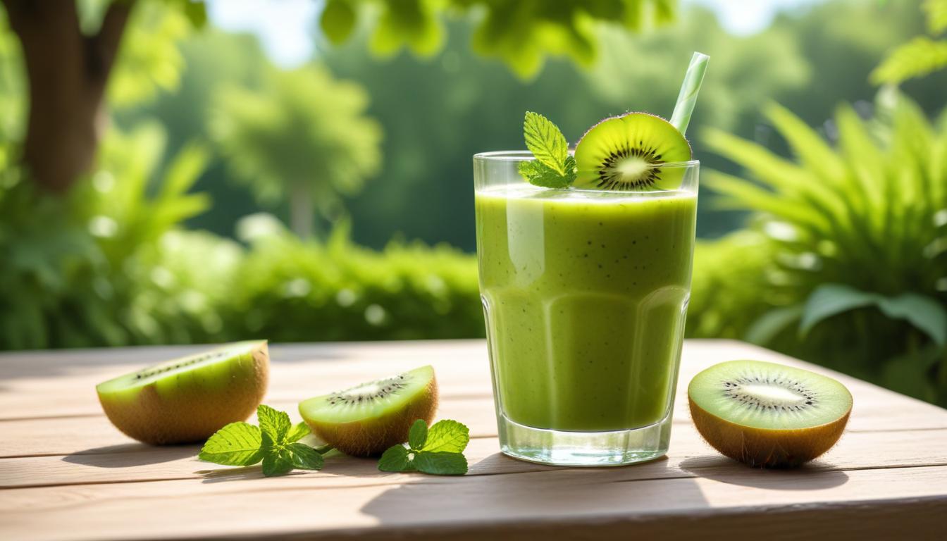 Kivili ve Salatalıklı Ferahlatıcı Smoothie Tarifi