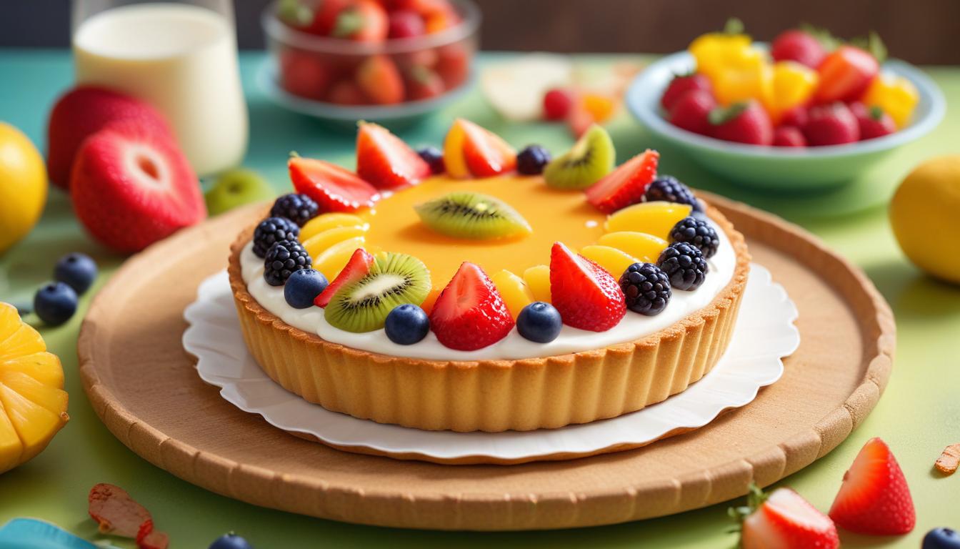 Çocuklar İçin Renkli Sütlü Tart: Eğlenceli ve Kolay Tarif
