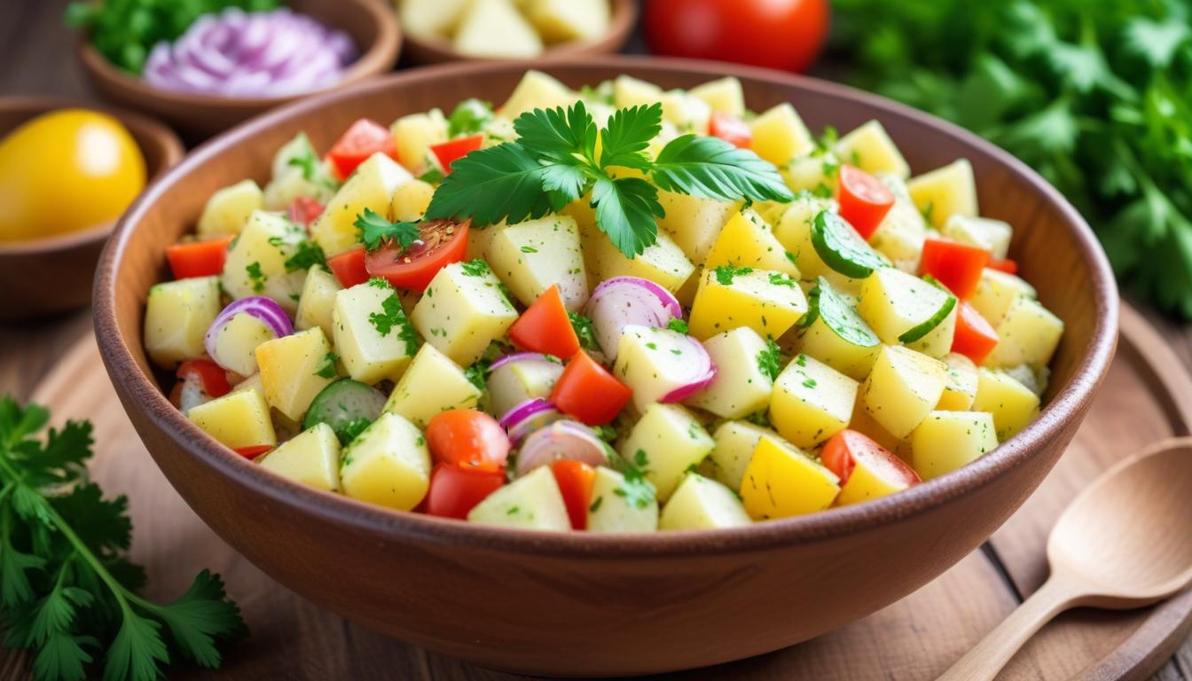 Lezzetli Türk Patates Salatası Tarifi