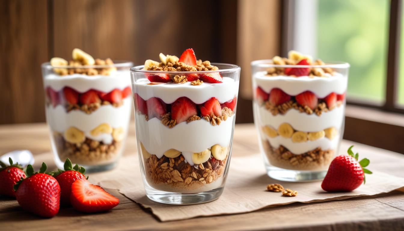 Yoğurtlu Granola Kupları: Enerji Dolu Kahvaltı Alternatifi